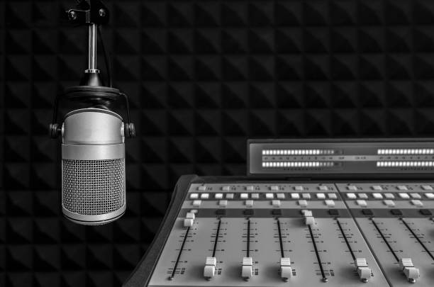 istock Professional microphone and audio mixer 1191199801