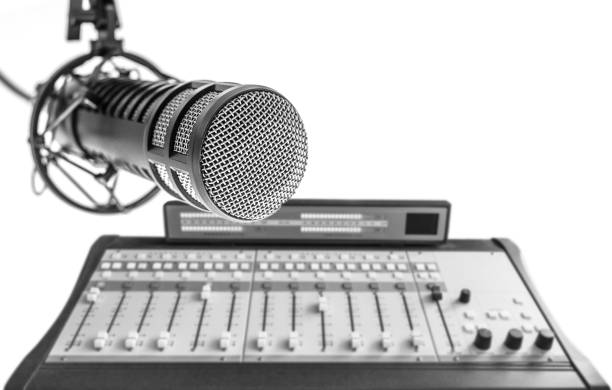 istock Professional microphone and audio mixer 1191199803
