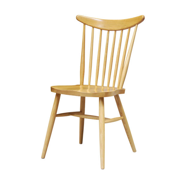 istock Wooden Windsor Dining Chair Isolated on White Background with Clipping Path 1191200131