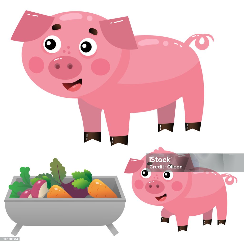 Ilustración de Imágenes En Color De Cerdo De Dibujos Animados Con Cerdito Sobre Fondo Blanco Animales De Granja Conjunto De Ilustraciones Vectoriales Para Niños y más Vectores Libres de Derechos de Agricultura - Ilustración de Imágenes En Color De Cerdo De Dibujos Animados Con Cerdito Sobre Fondo Blanco Animales De Granja Conjunto De Ilustraciones Vectoriales Para Niños y más Vectores Libres de Derechos de Agricultura -