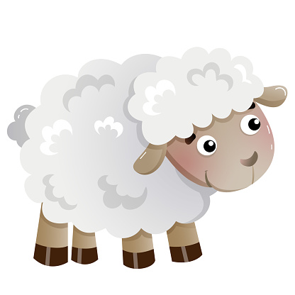 Hình Ảnh Màu Sắc Của Con Cừu Nhỏ Hoạt Hình Trên Nền Trắng Động Vật Trang  Trại Hình Minh Họa Vector Cho Trẻ Em Hình Minh Họa Sẵn Có - Tải Xuống