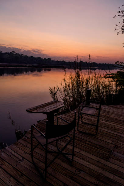 istock Sunrise at the Kavango River in Namibia 1191211996