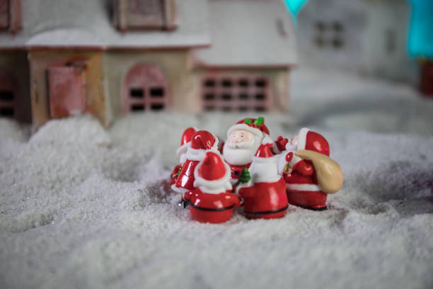 istock Traditional holiday attributes on snow. Creative artwork decorations. Empty space for your text 1191215926