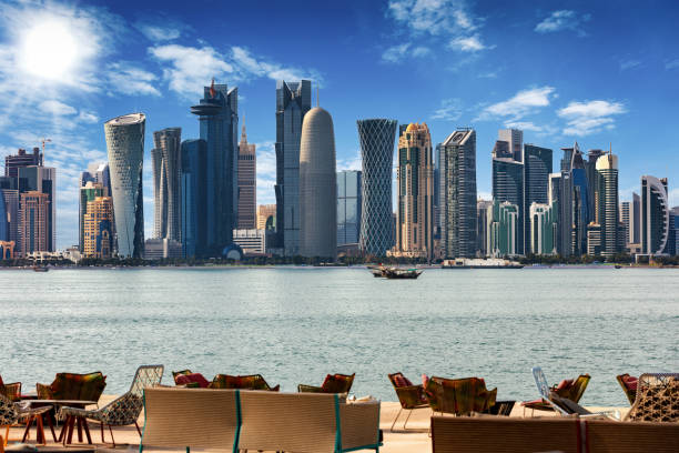 istock Skyscrapers in Doha, Qatar's capital 1191220222