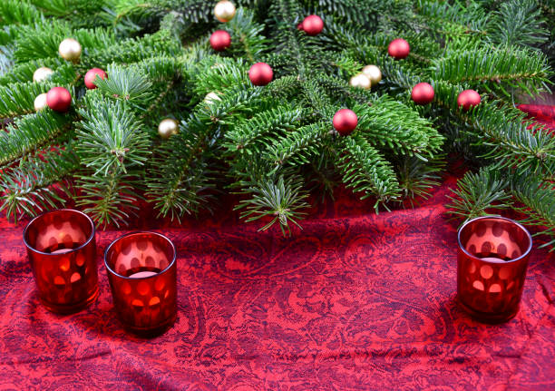 istock Christmas red frame stock images 1191220443