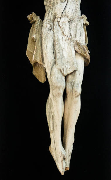 istock Old traditional wooden crucifix. 1191223745