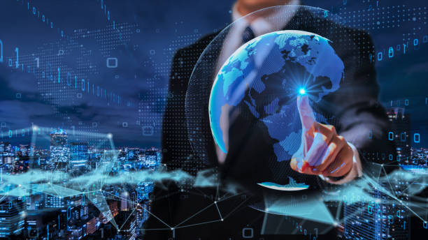 istock 5G and AI technology, Global communication network concept. World map point, line, composition, representing the global, Global network connection, international meaning. 1191225972