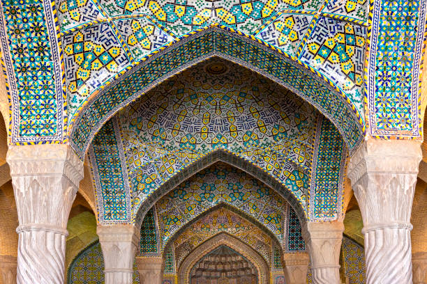 Architectural details, Vakil Mosque, Shiraz, Iran