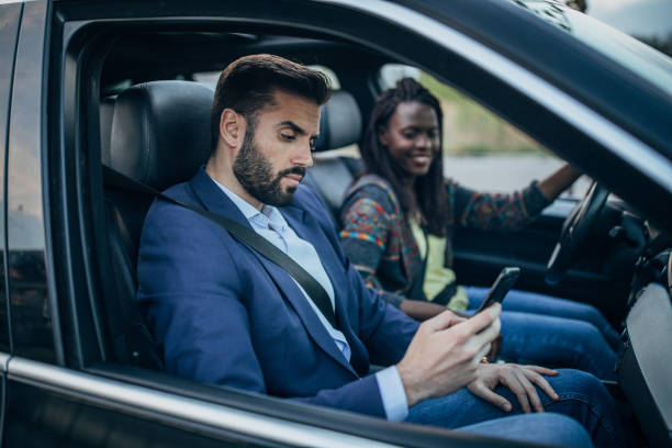istock Two people driving in the car 1191231446