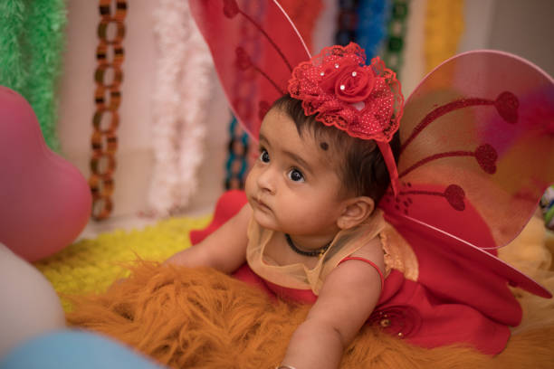 istock Adorable baby dressed as an angel 1191234635