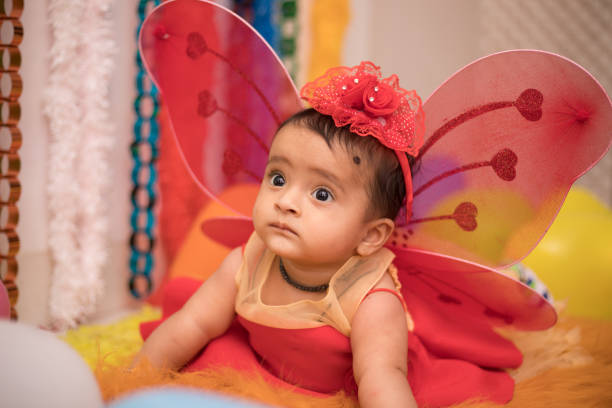 istock Adorable baby dressed as an angel 1191234636