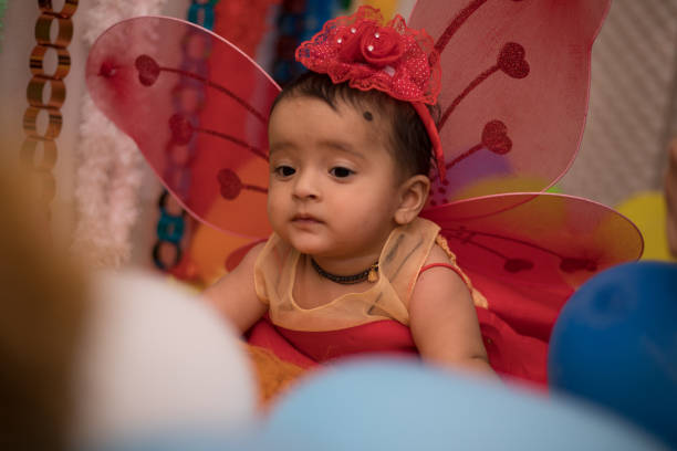 istock Adorable baby dressed as an angel 1191235323