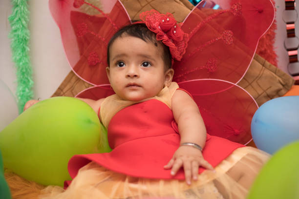 istock Adorable baby dressed as an angel 1191235445