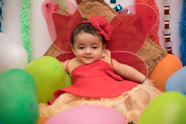 istock Adorable baby dressed as an angel 1191235472