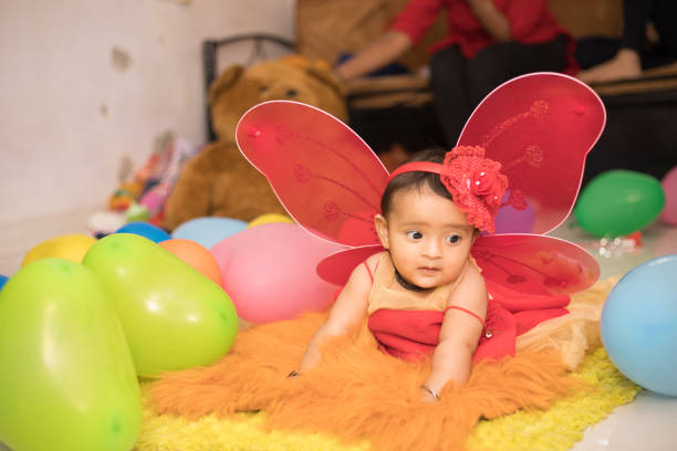 istock Adorable baby dressed as an angel 1191235530