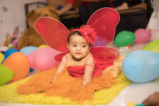 istock Adorable baby dressed as an angel 1191235531