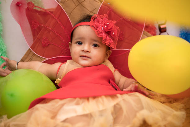 istock Adorable baby dressed as an angel 1191235532