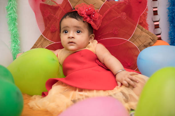 istock Adorable baby dressed as an angel 1191235535