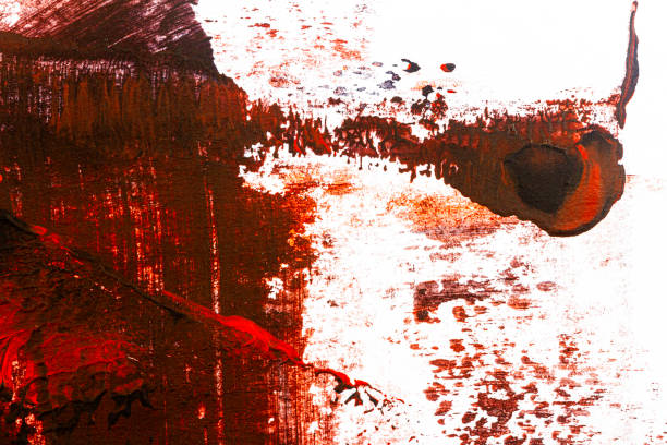istock Brown and red hand painted acrylic background 1191235536
