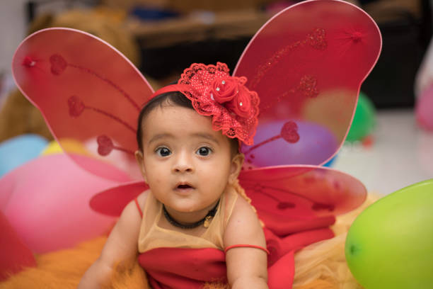 istock Adorable baby dressed as an angel 1191235581