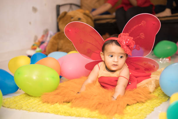 istock Adorable baby dressed as an angel 1191235606