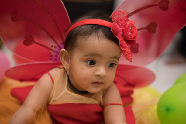 istock Adorable baby dressed as an angel 1191235608