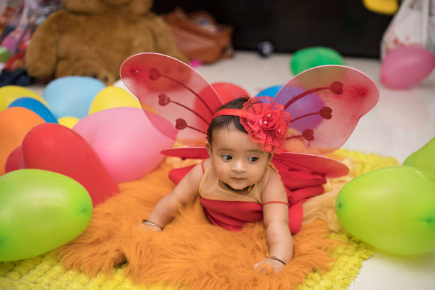 istock Adorable baby dressed as an angel 1191235640