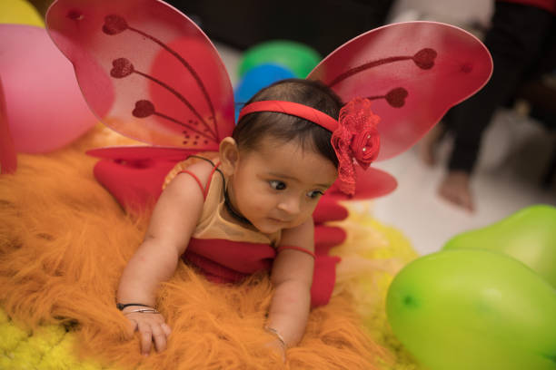 istock Adorable baby dressed as an angel 1191235655