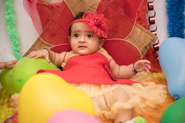 istock Adorable baby dressed as an angel 1191235662