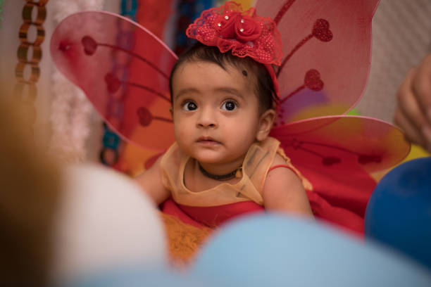 istock Adorable baby dressed as an angel 1191237005