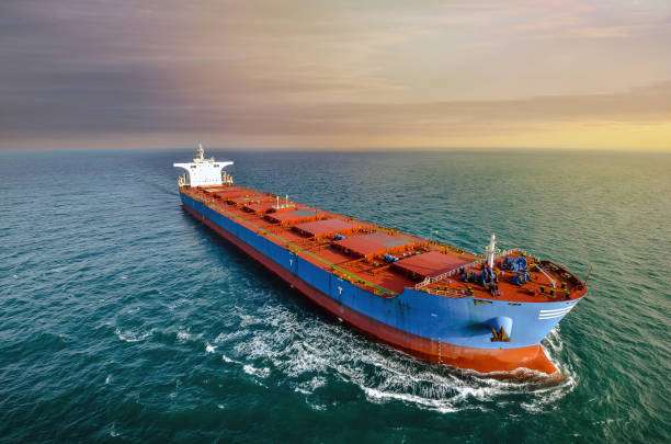 istock aerial view of a cargo ship 1191237874