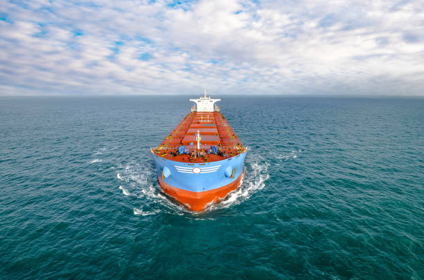 istock aerial view of a cargo ship 1191237976