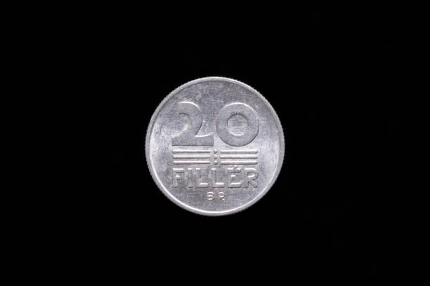 istock Old Hungarian 20 Filler coin from 1975, reverse 1191240083