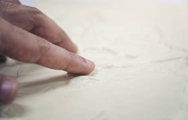istock Braille Signage Alphabet Reading Blind Directory communication technology in museum 1191240248