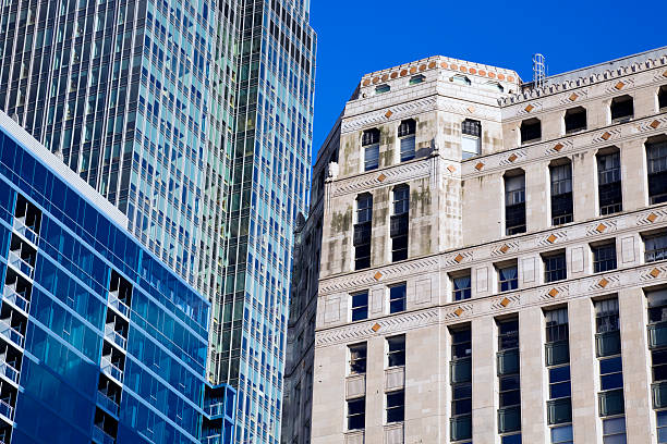 istock Mix of windows in downtown Chicago 119124112