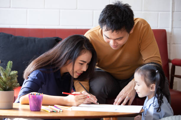 istock Happy family at home. 1191241672