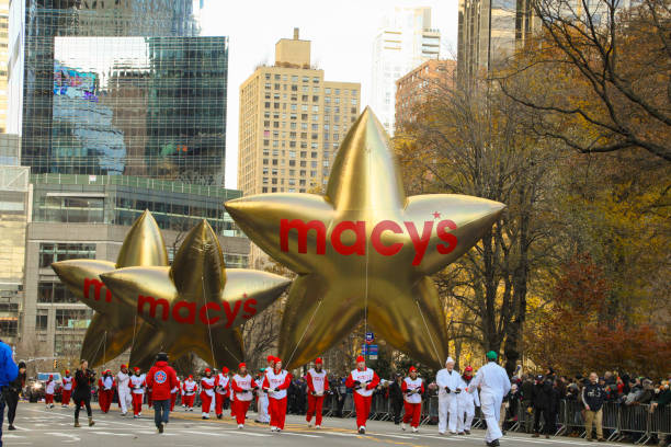 macy es thanksgiving day parade 2019 - garment stock-fotos und bilder