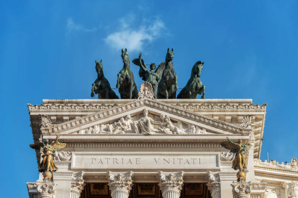 istock Winged victory and Quadriga in Rome 1191246256