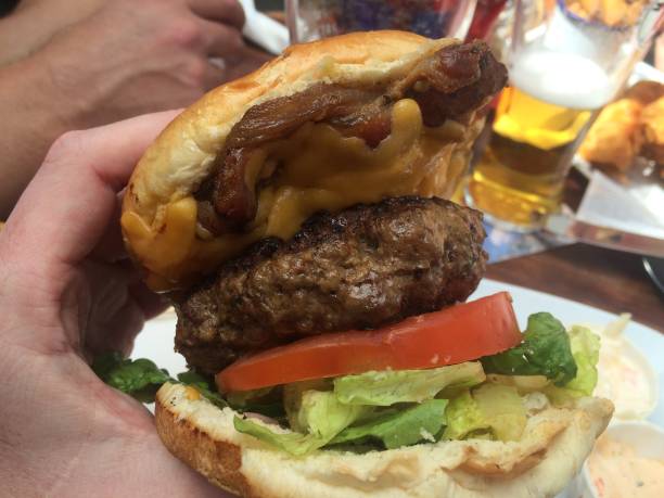 istock A Close-Up of a Bacon Cheeseburger 1191246333