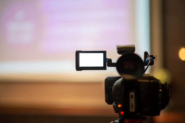 istock Journalists are recording meeting conference 1191246778