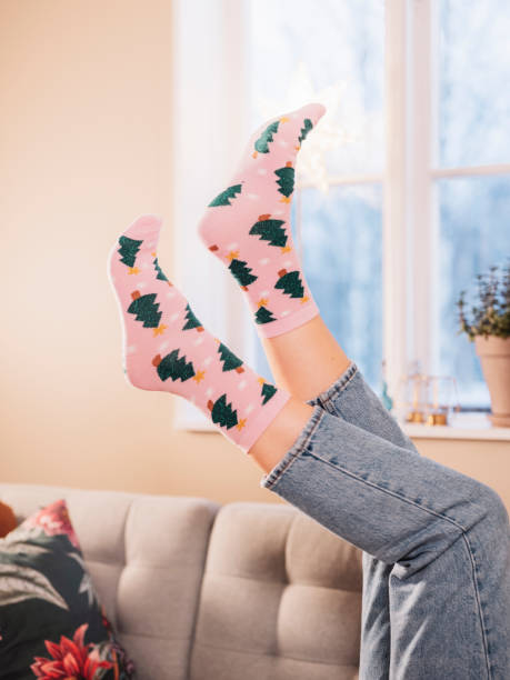 istock Christmas socks stockings with christmas tree 1191247522