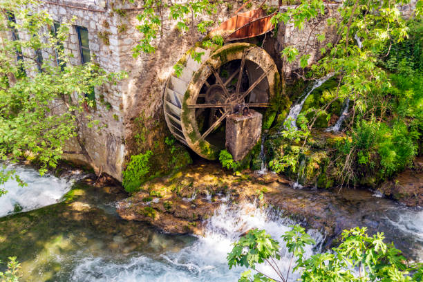 istock Old water mill in Livadeia, Greece 1191249114