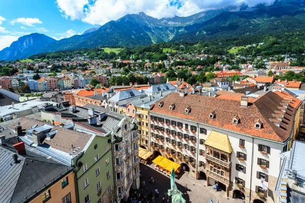 Innsbruck is the capital city of Tyrol in western Austria, located in the Inn Valley. It is an internationally renowned winter sports centre.