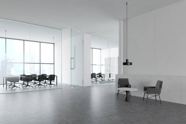istock White office meeting room interior and lounge 1191250277