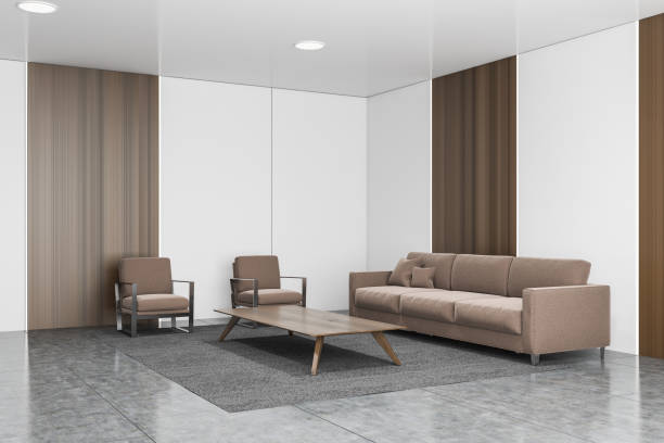 istock White and wooden office waiting room corner 1191252031