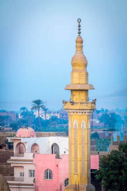 Minaret see from a hot air balloon