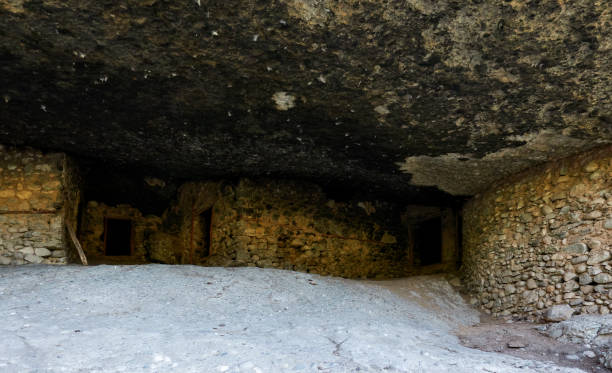 istock Abodes of ancient orthodox hermits 1191254126