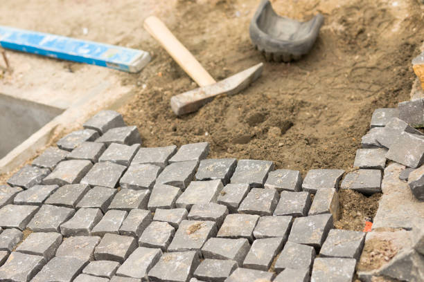 istock Construction site, sidewalk landscape architecture and terrace details 1191254563
