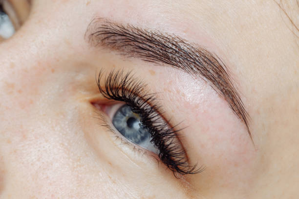 istock Result of permanent makeup, tattooing of eyebrows 1191255732