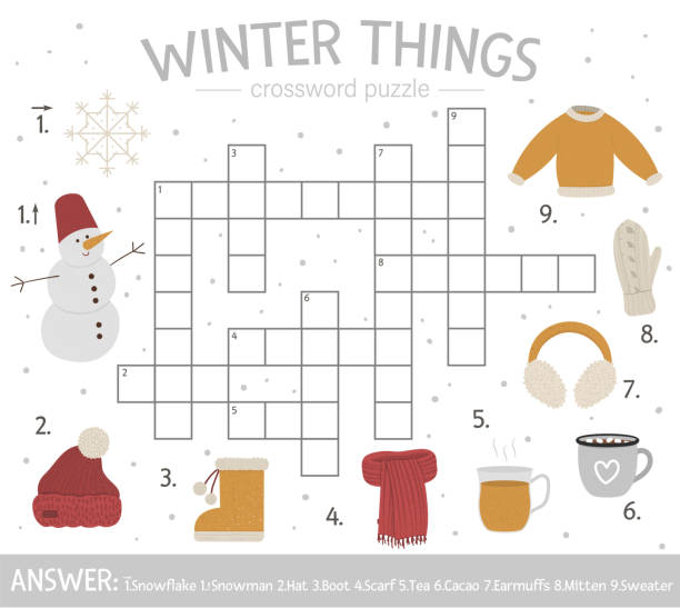 320+ winter crossword puzzle stock photos, pictures u0026 royalty-free images -  istock